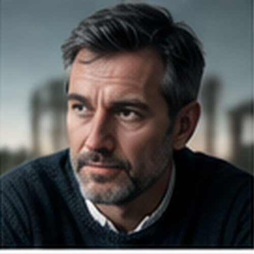AI-generated fictional portrait of Daniel Mercer